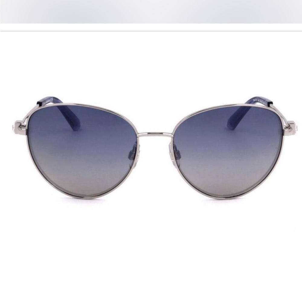 Swarovski Silver and Blue Sunglasses